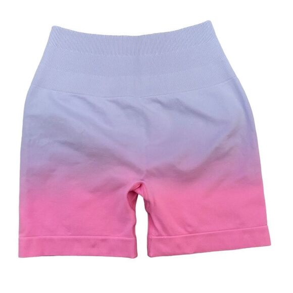 Yeoreo ~ Lavender/Pink Ombre Workout Shorts ~ size Small - Picture 1 of 9